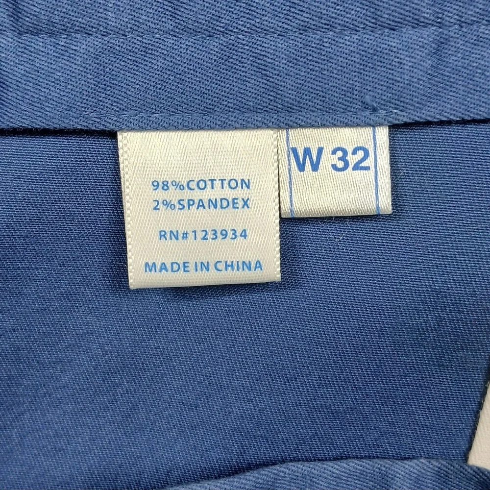 Southern Tide Flat Front Shorts Men's 32 Blue‎ Stretch Cotton Chino